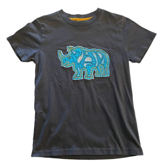 Mini Boden Other - NWT Mini Boden Gray Rhinoceros Short Sleeve Tee Size 7-8